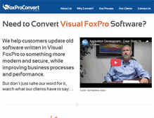 Tablet Screenshot of foxproconvert.com